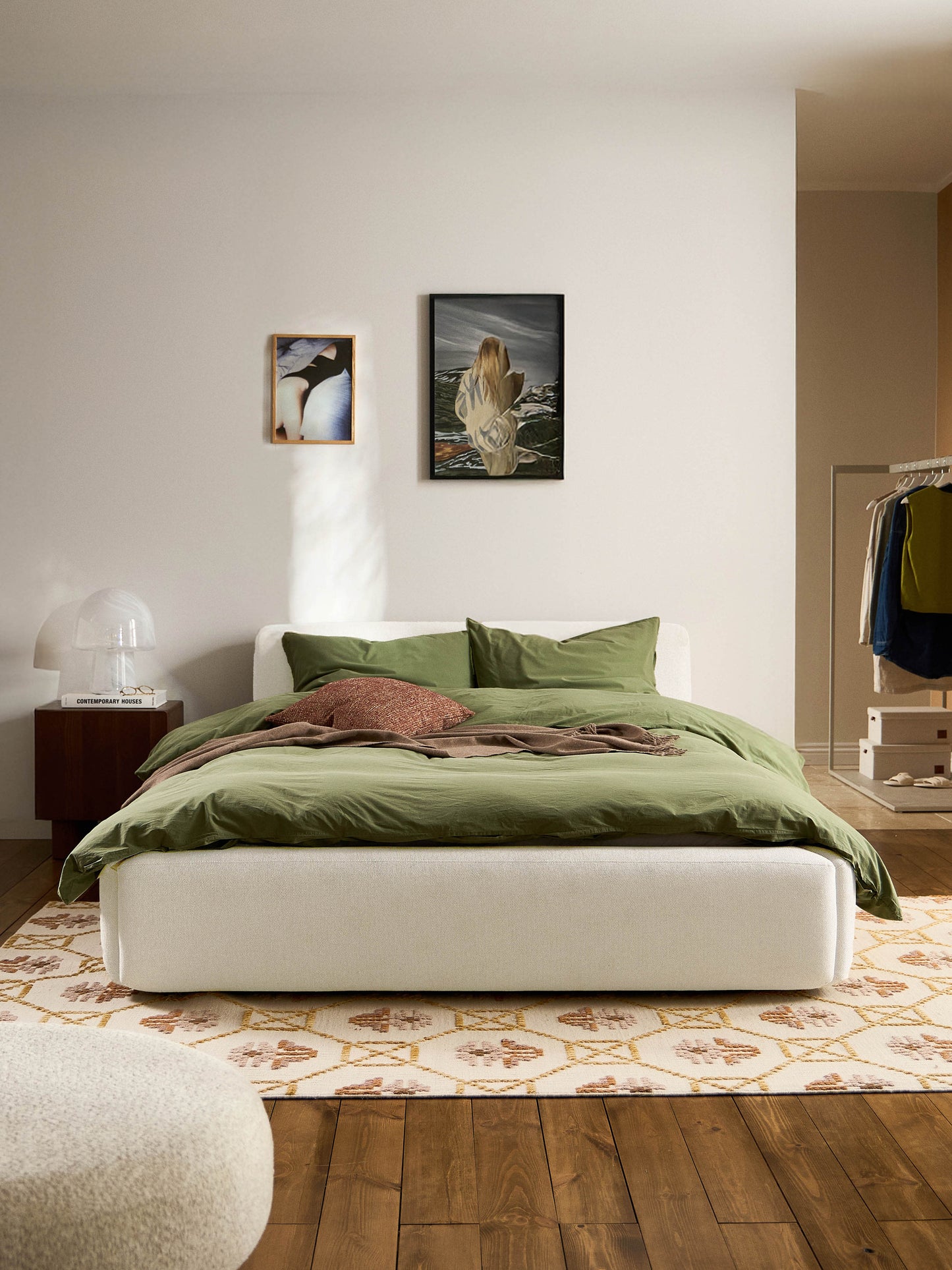 Warehamy Melva Bed Frame with Upholstery