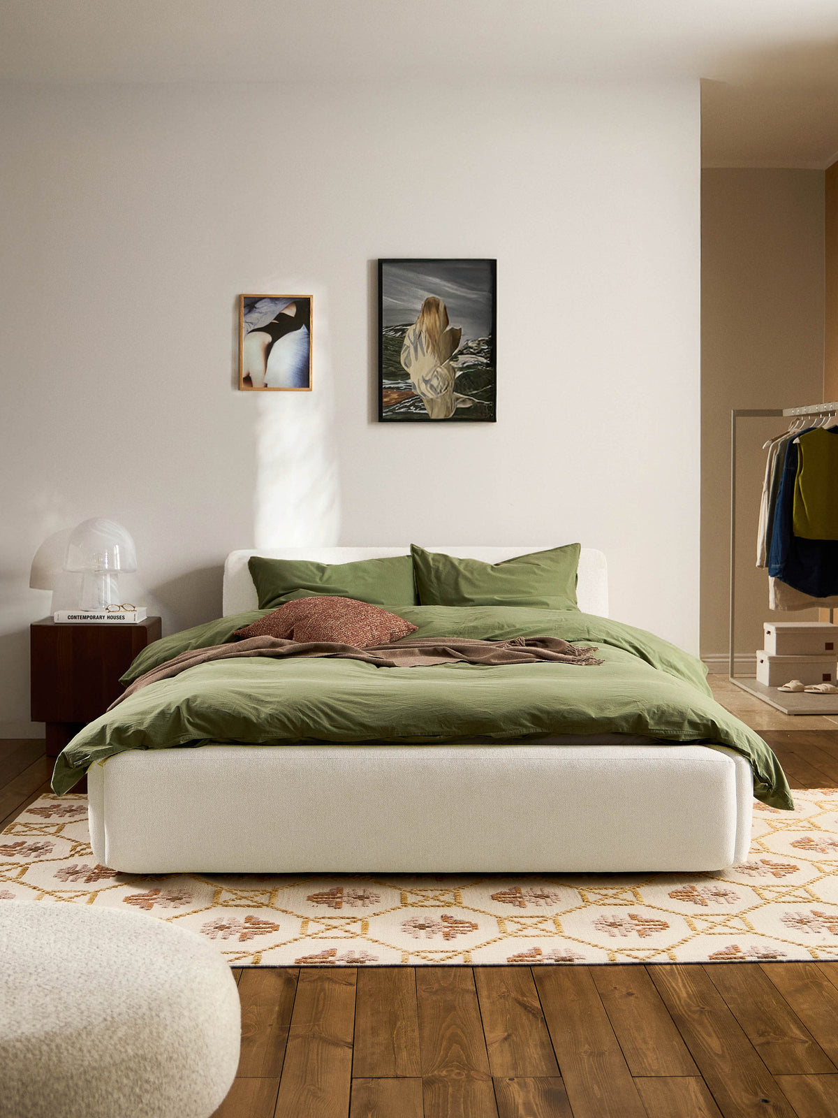Warehamy Melva Bed Frame with Upholstery