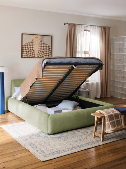 Warehamy Melva Bed, Upholstered, with Storage