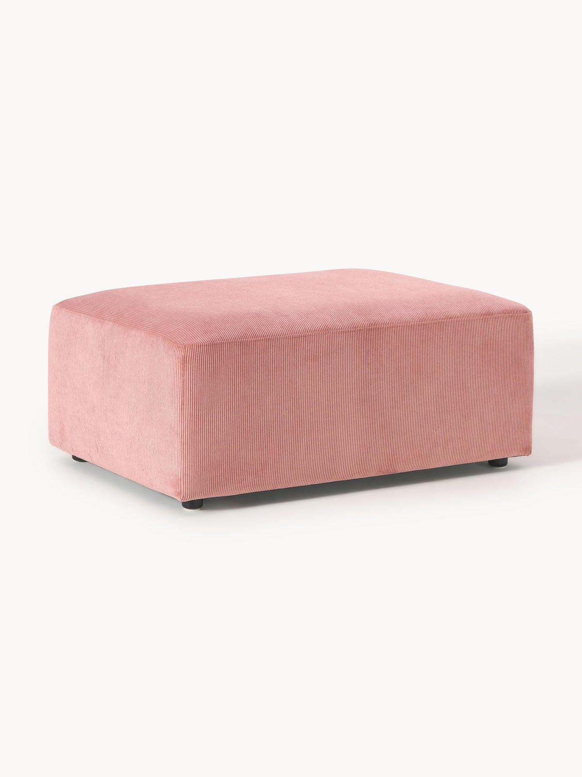 Warehamy Melva Corduroy Stool, Size W 99 x D 72 cm