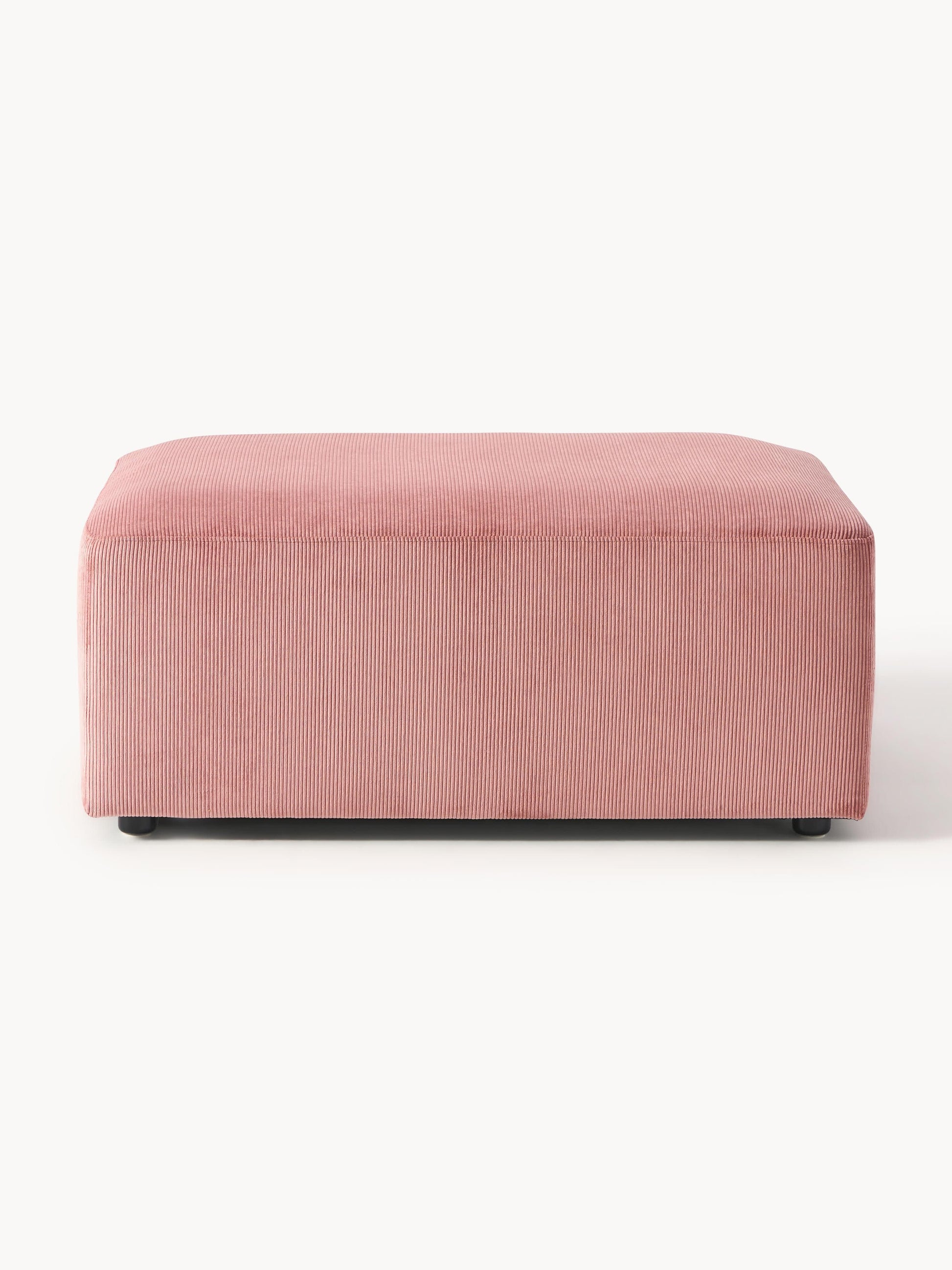 Warehamy Melva Corduroy Stool, Size W 99 x D 72 cm
