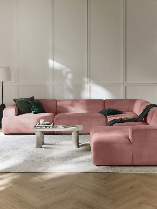Warehamy Melva Corduroy XL Corner Sofa