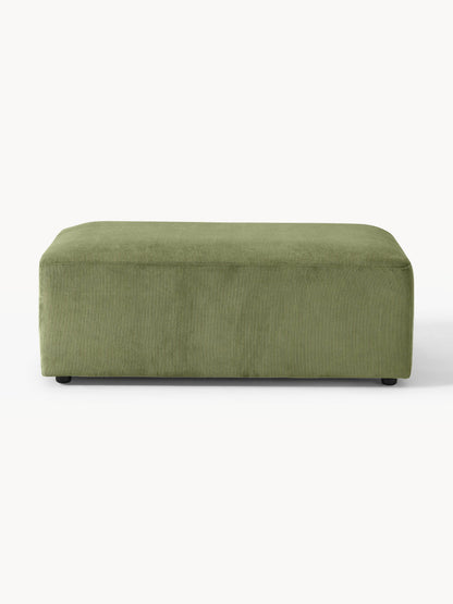 Warehamy Melva XL Ottoman with Corduroy Cover, W 116 x D 72 cm