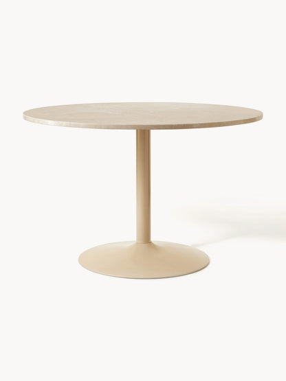 Warehamy Miley Marble Oval Dining Table, 120 x 90 cm