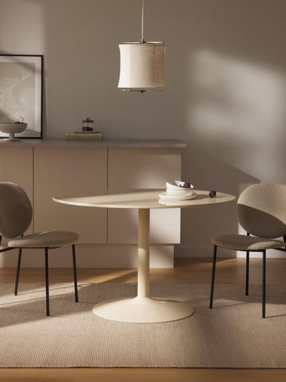 Warehamy Miley Marble Oval Dining Table, 120 x 90 cm