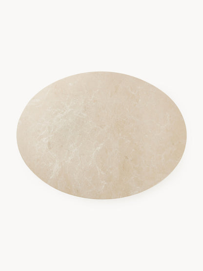 Warehamy Miley Marble Oval Dining Table, 120 x 90 cm
