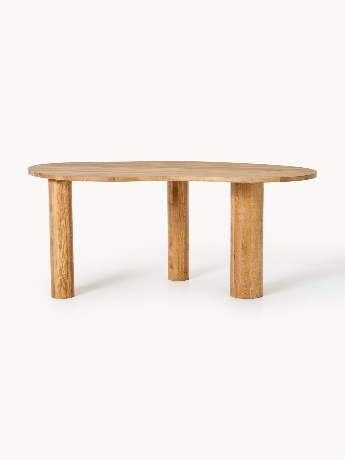 Warehamy Naruto Dining Table with Organic Shape, in Oak, in Various Sizes