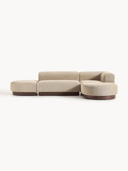 Warehamy Natalie Modular Corner Sofa, Teddy Bouclé