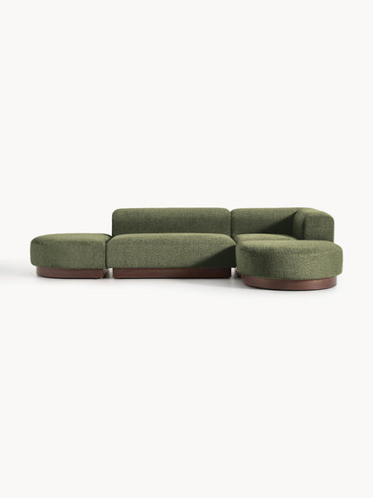Warehamy Natalie Modular Corner Sofa, Teddy Bouclé