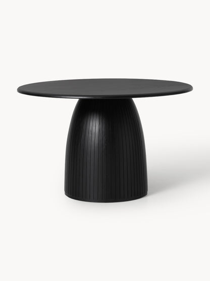 Warehamy Nelly Round Dining Table, Fluted Texture, in Various Sizes