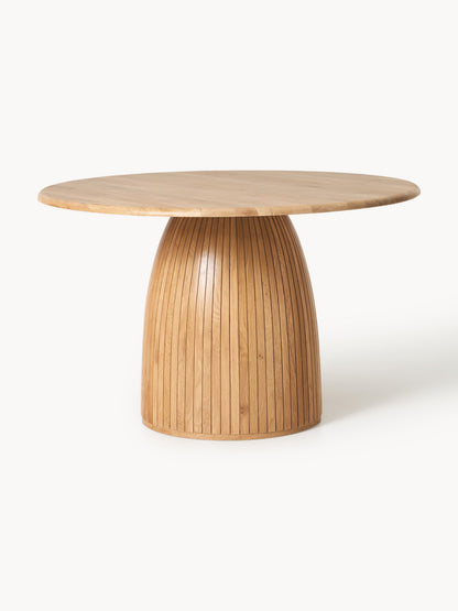 Warehamy Nelly Round Dining Table, Fluted Texture, in Various Sizes