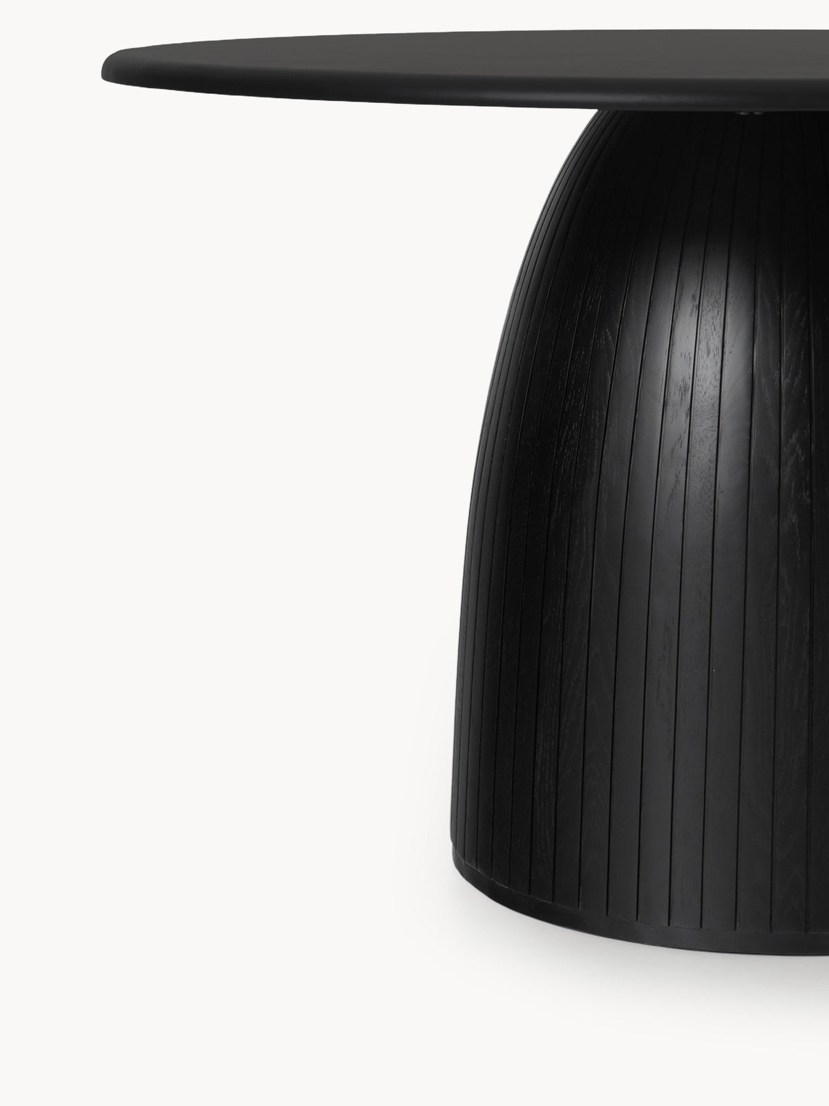 Warehamy Nelly Round Dining Table, Fluted Texture, in Various Sizes