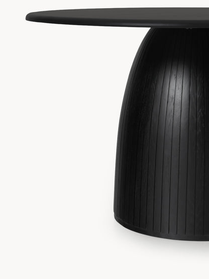 Warehamy Nelly Round Dining Table, Fluted Texture, in Various Sizes