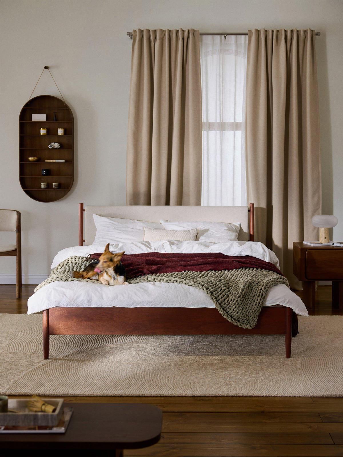 Warehamy Paul Bed Frame, Mango Wood