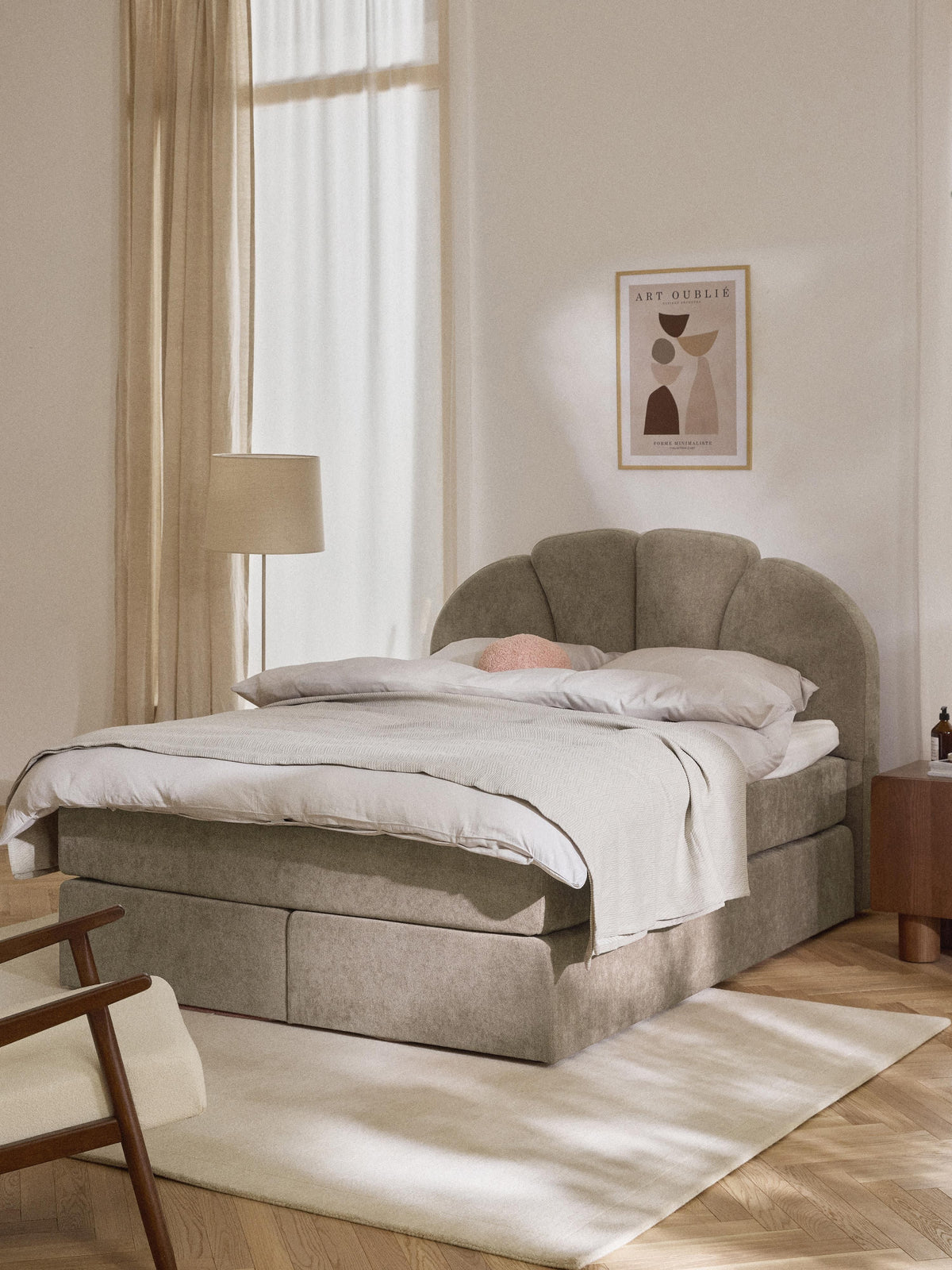 Warehamy Romia Bed Frame with Box Spring