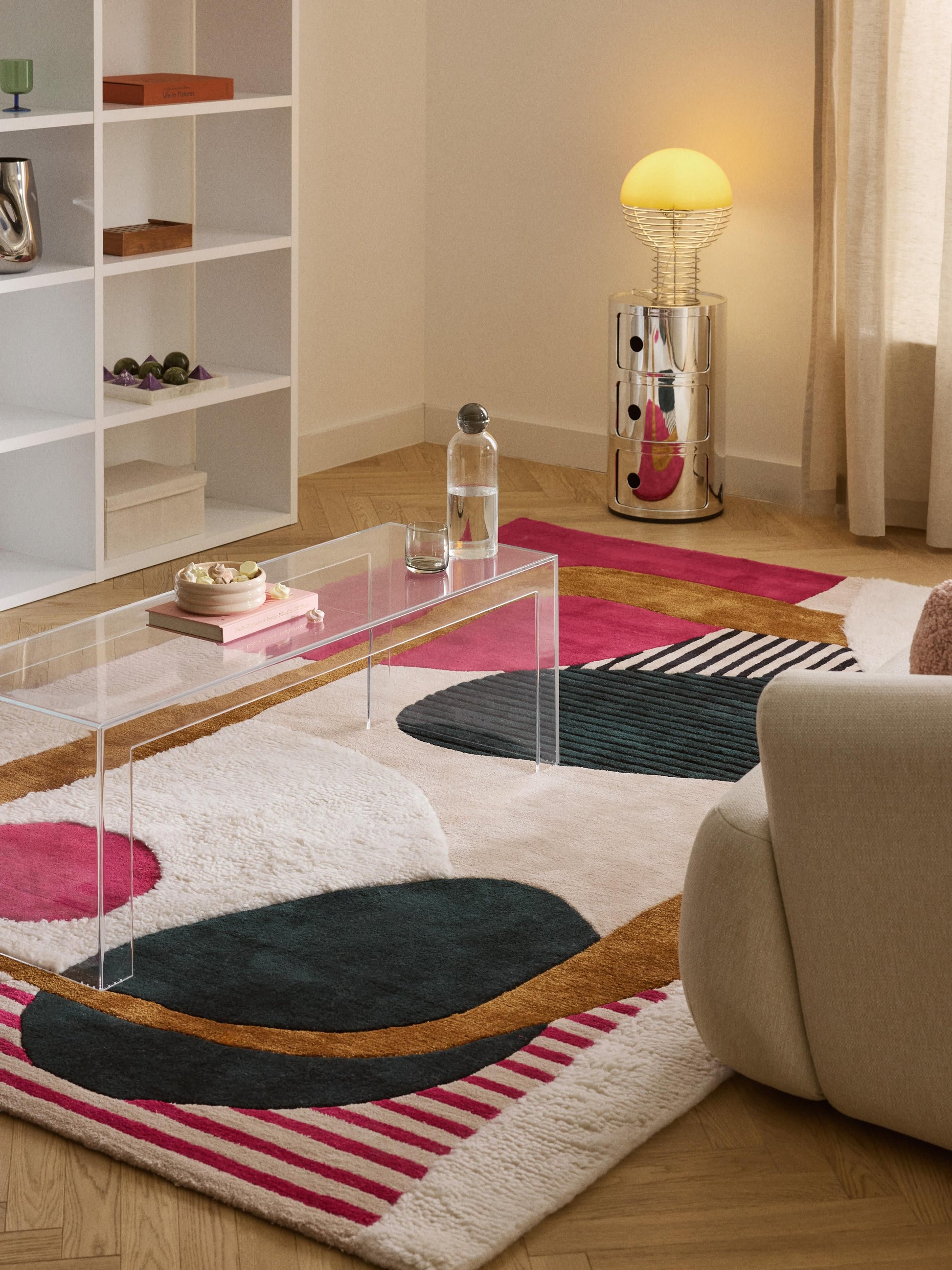 Warehamy Rosco Hand-Tufted Wool Rug, High-Low Texture