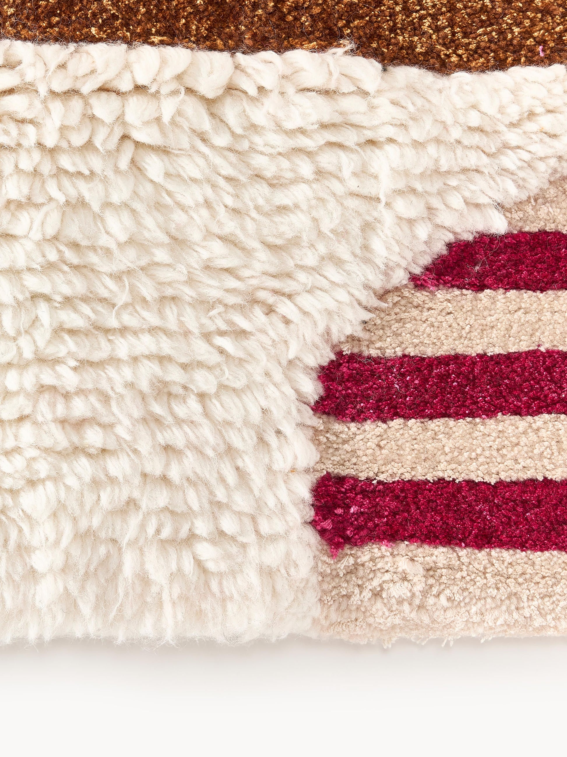 Warehamy Rosco Hand-Tufted Wool Rug, High-Low Texture