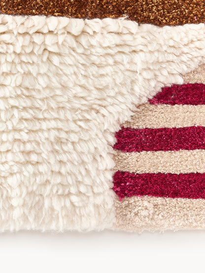 Warehamy Rosco Hand-Tufted Wool Rug, High-Low Texture