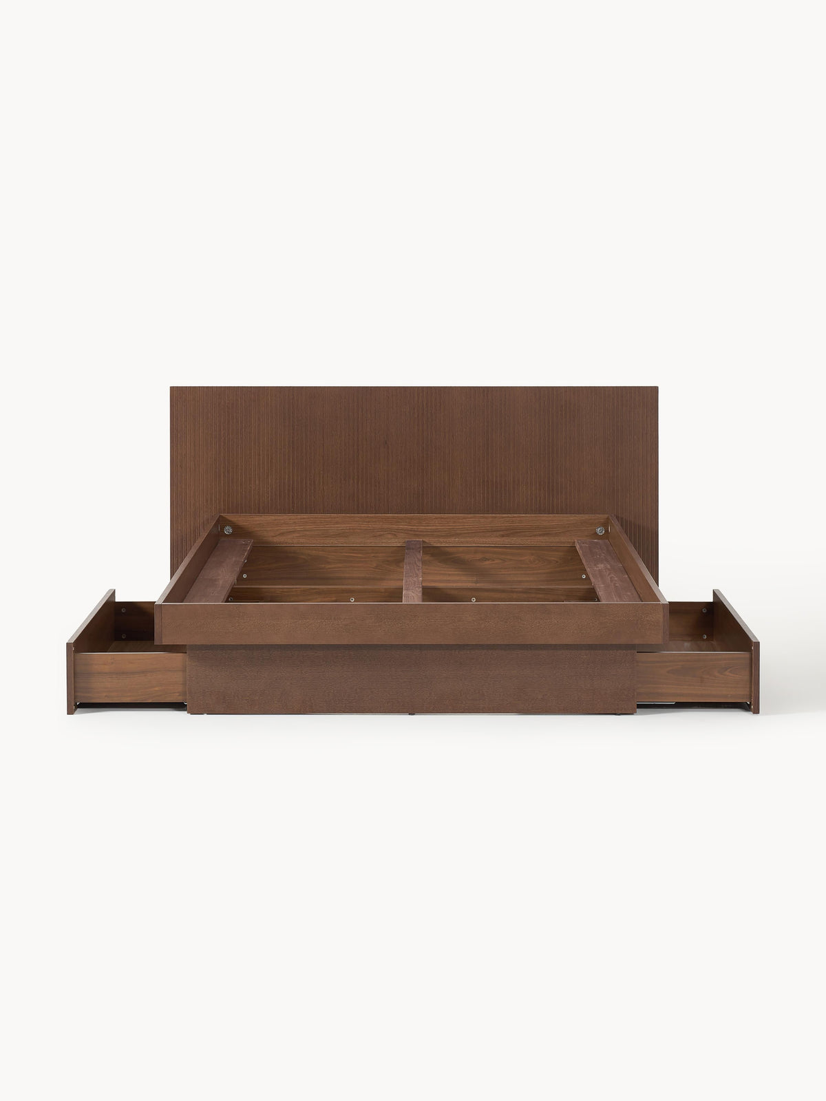 Warehamy Sato Bed with Drawers and Headboard, Wooden