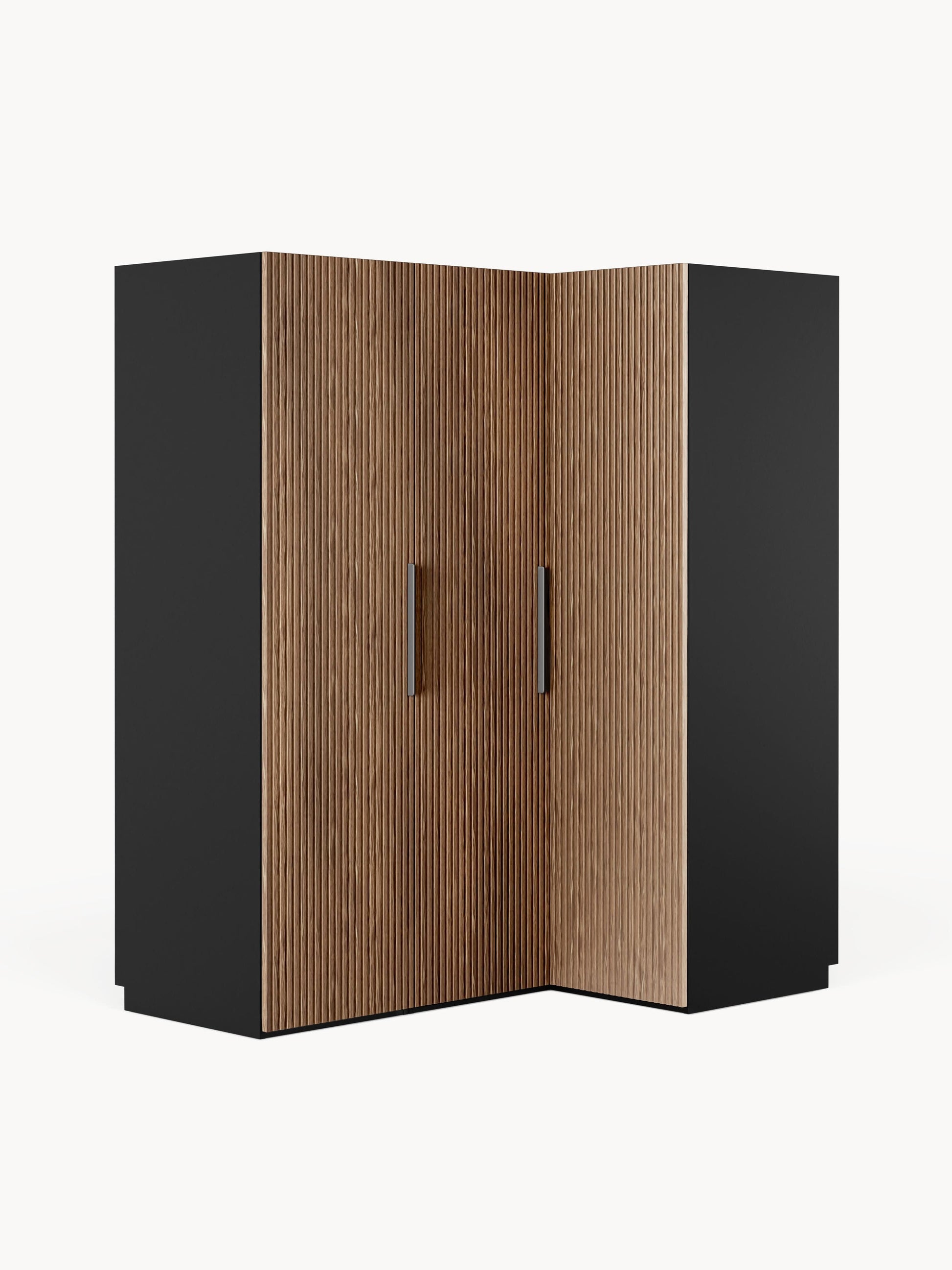 Warehamy Simone Corner Modular Wardrobe, 165 cm Wide, in Various Sizes