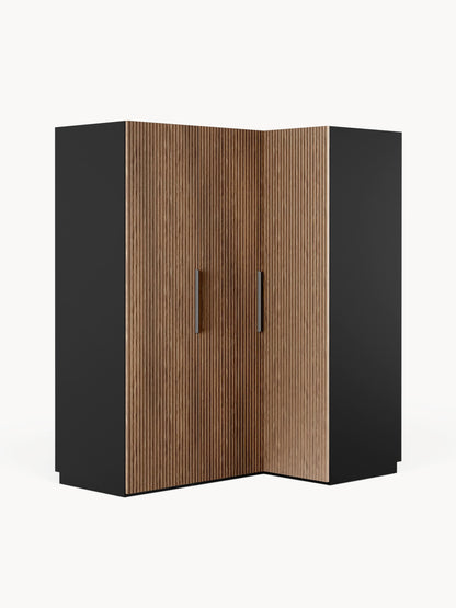 Warehamy Simone Corner Modular Wardrobe, 165 cm Wide, in Various Sizes