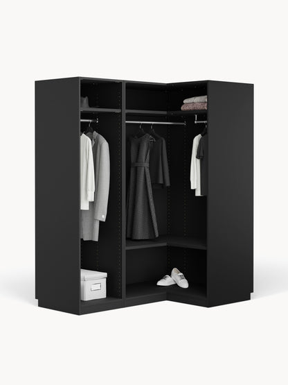 Warehamy Simone Corner Modular Wardrobe, 165 cm Wide, in Various Sizes