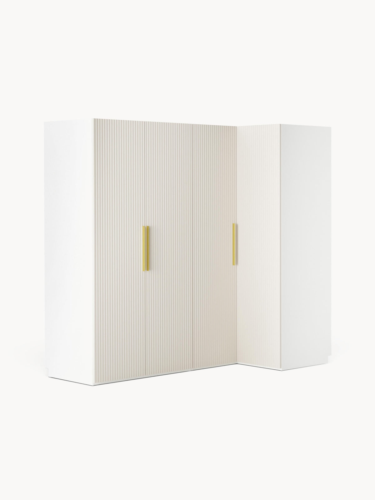 Warehamy Simone Corner Modular Wardrobe, 215 cm Wide, in Various Sizes