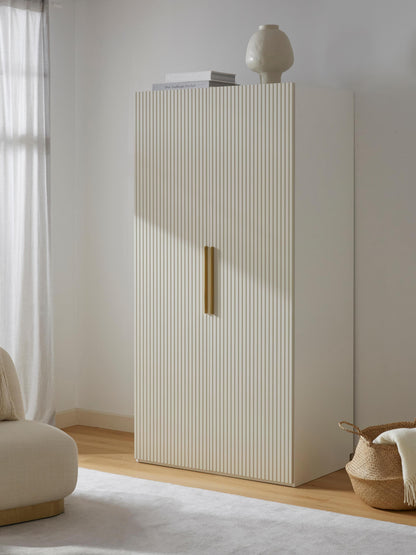 Warehamy Simone Hinged-Door Modular Wardrobe, 100 cm Wide, in Various Sizes