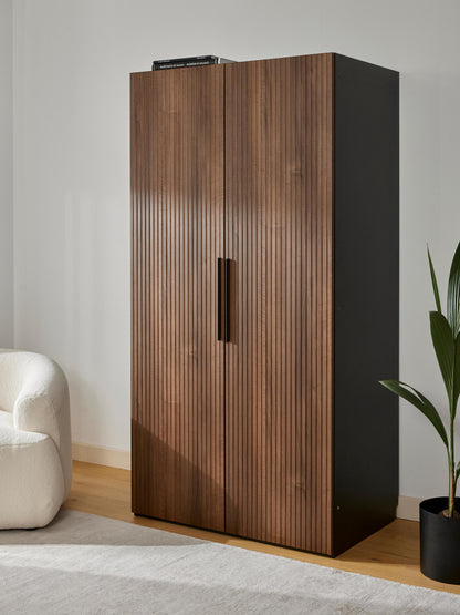 Warehamy Simone Hinged-Door Modular Wardrobe, 100 cm Wide, in Various Sizes