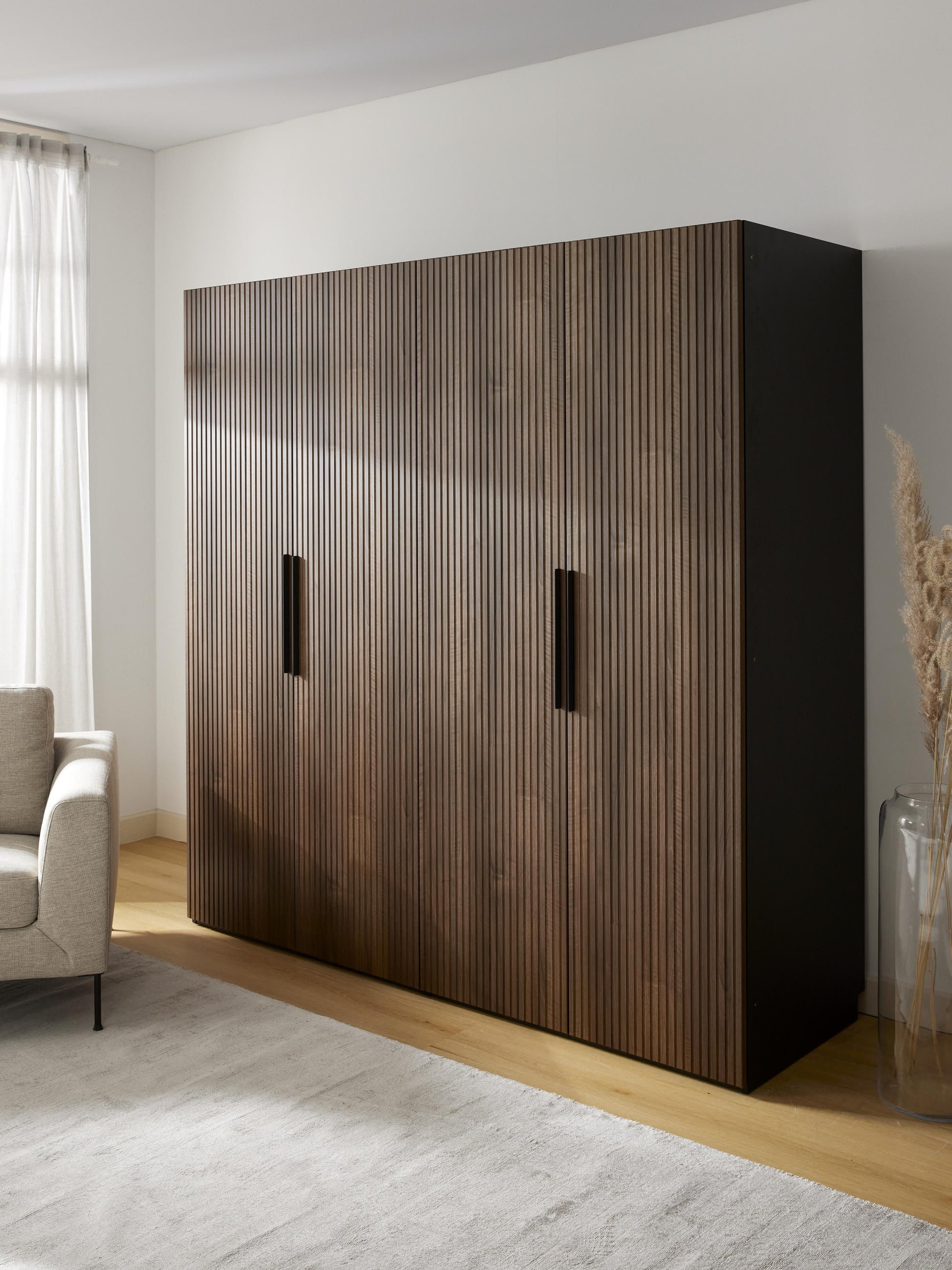Warehamy Simone Hinged-Door Modular Wardrobe, 200 cm Wide, in Various Sizes