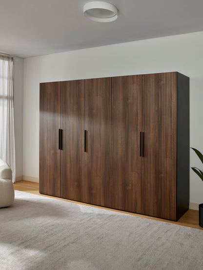 Warehamy Simone Hinged-Door Modular Wardrobe, 250 cm Wide, in Various Sizes