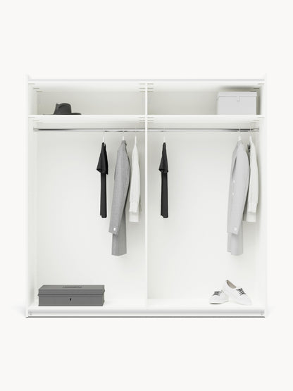 Warehamy Simone Sliding-Door Modular Wardrobe, 200 cm Wide, in Various Sizes