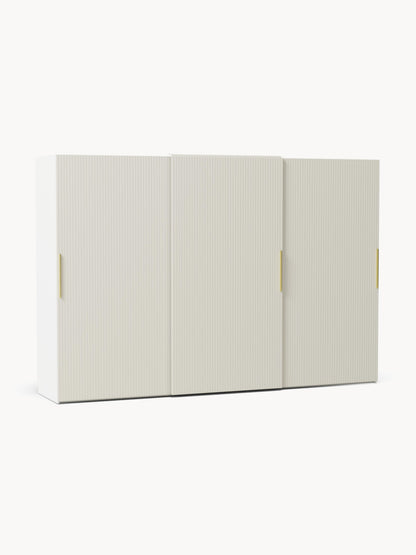 Warehamy Simone Sliding-Door Modular Wardrobe, 300 cm Wide, in Various Sizes