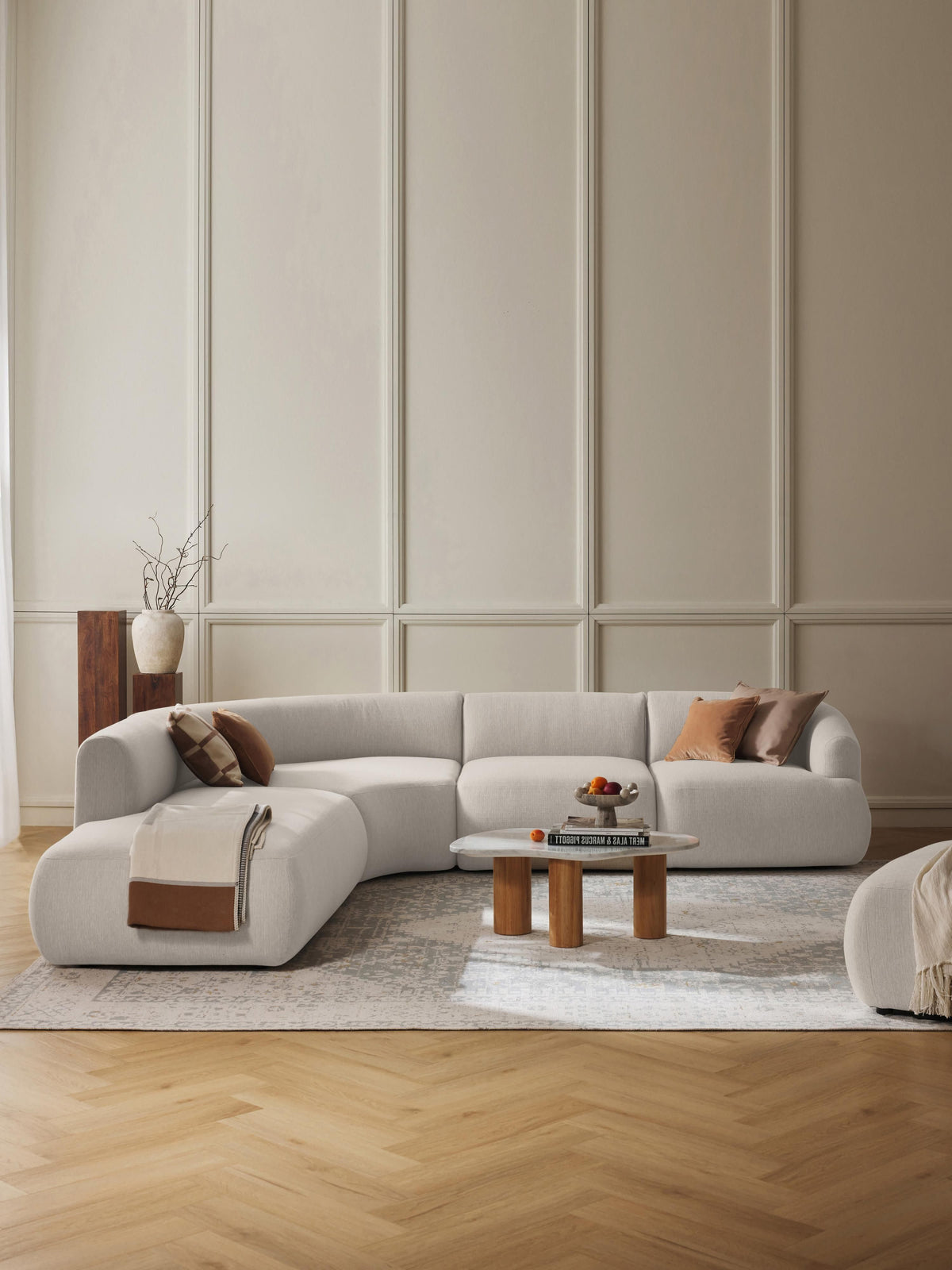 Warehamy Sofia 4-Seater Corner Sofa, Modular