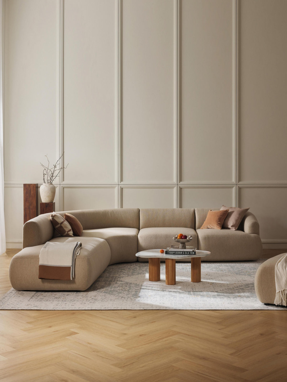 Warehamy Sofia 4-Seater Corner Sofa, Modular