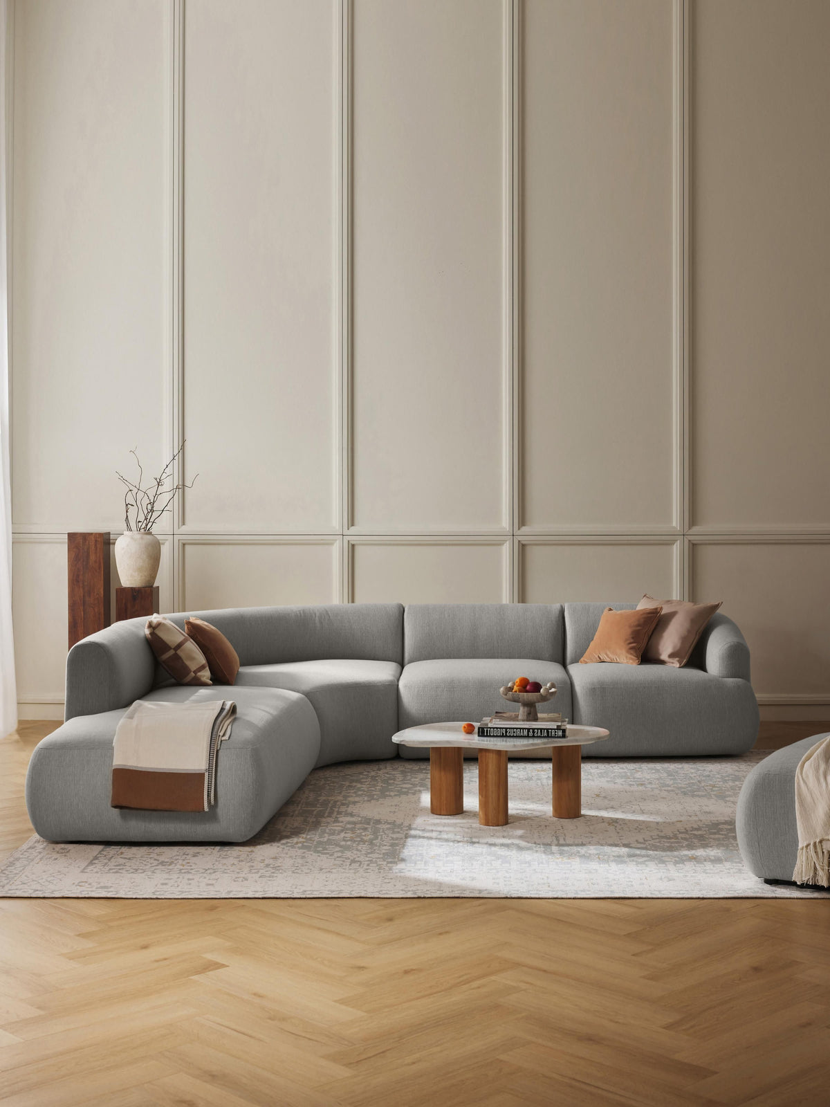Warehamy Sofia 4-Seater Corner Sofa, Modular