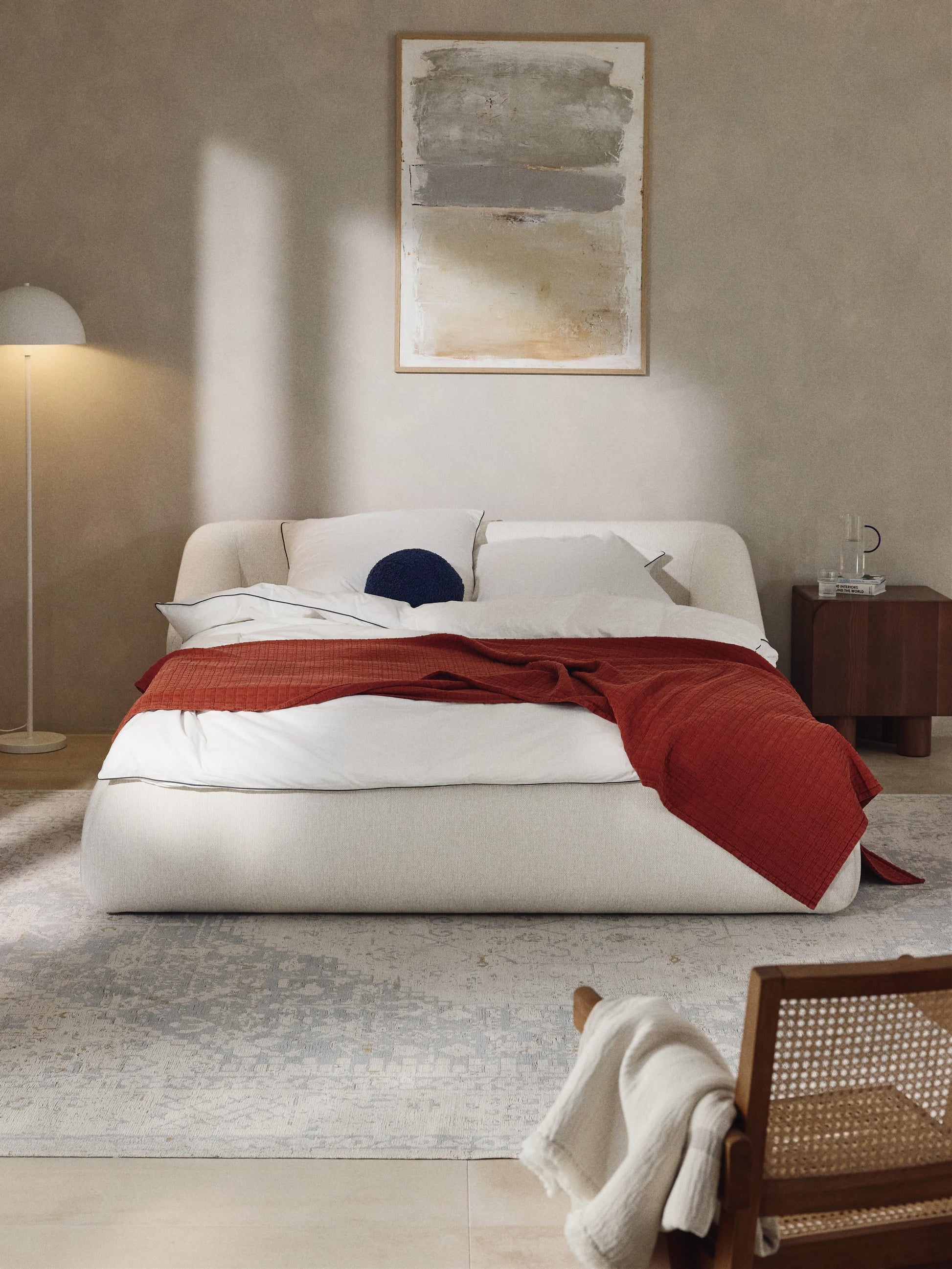 Warehamy Sofia Bed Frame with Upholstery