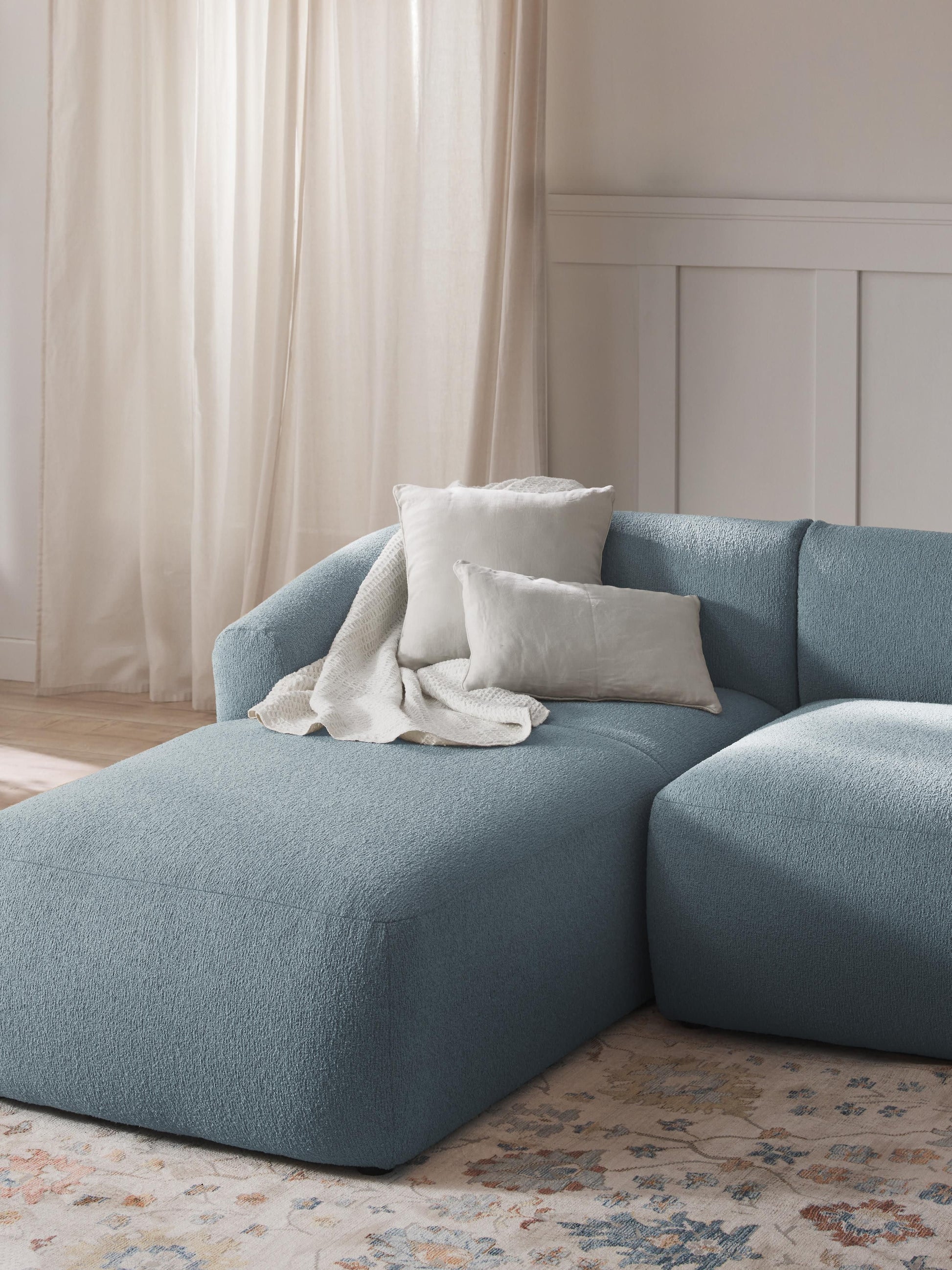 Warehamy Sofia Bouclé Corner Module with Chaise