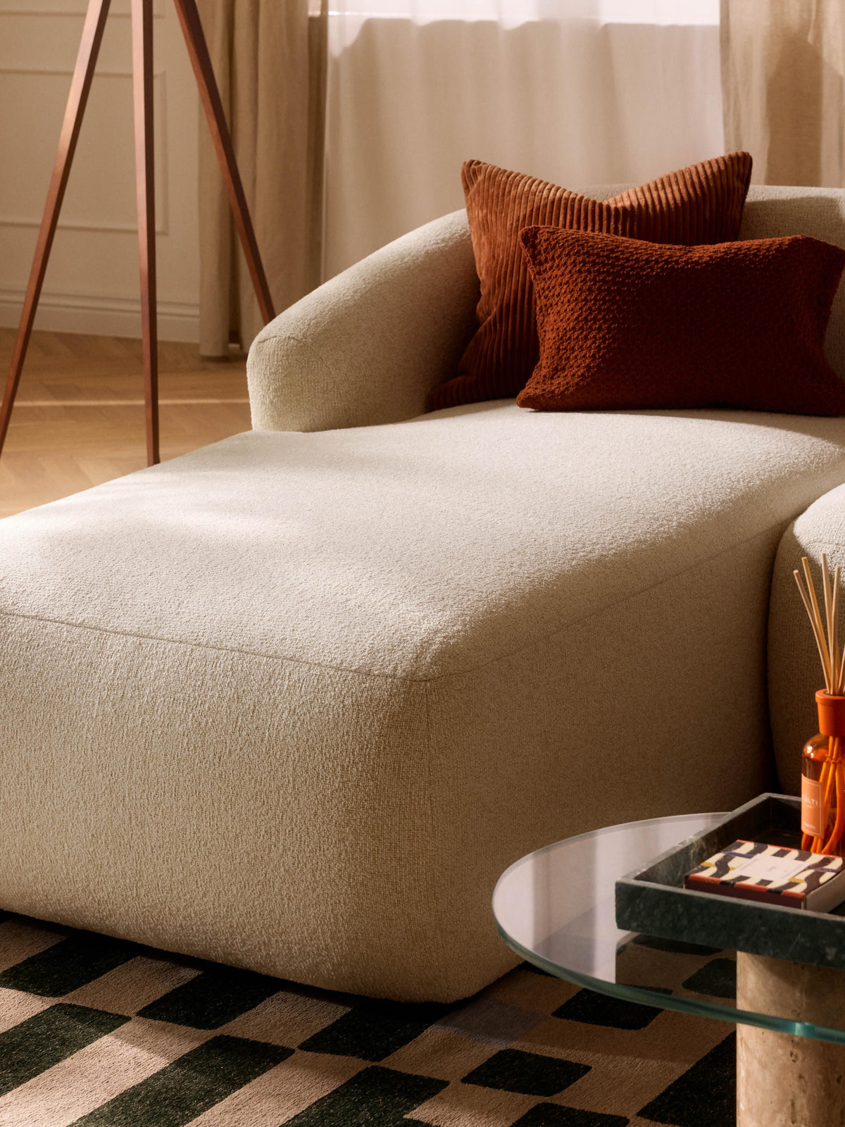 Warehamy Sofia Bouclé Corner Module with Chaise