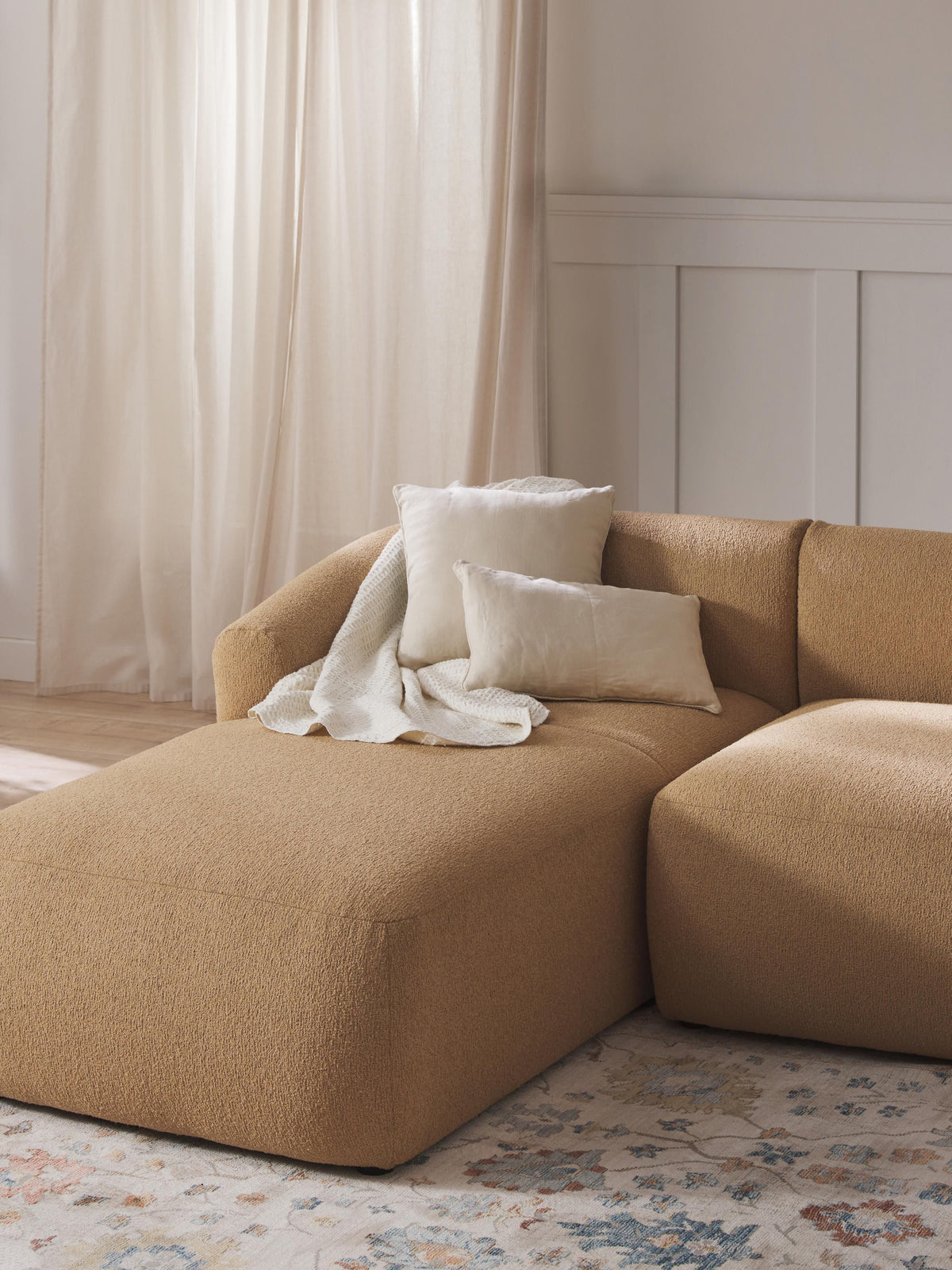 Warehamy Sofia Bouclé Corner Module with Chaise