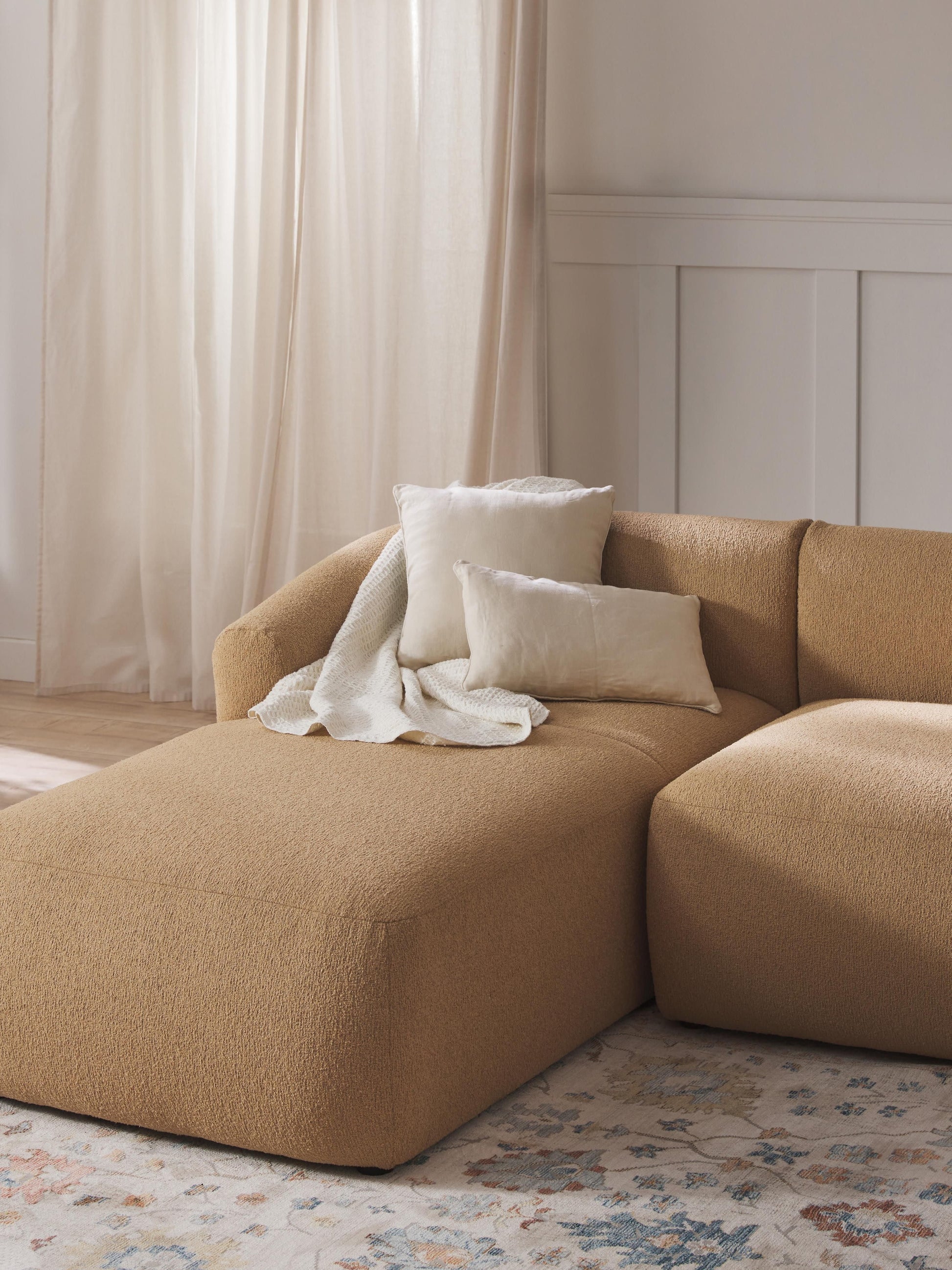 Warehamy Sofia Bouclé Corner Module with Chaise