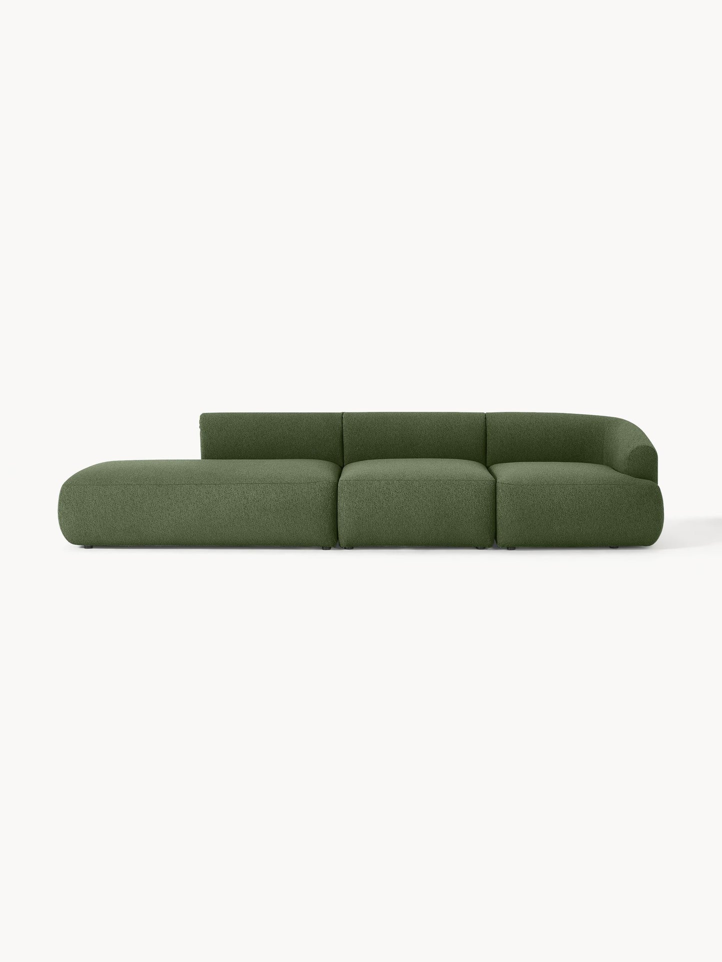 Warehamy Sofia Bouclé Modular Chaise (2-Seater)