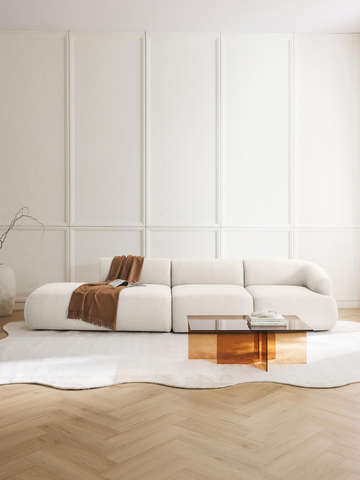 Warehamy Sofia Modular Chaise, 2-Seater