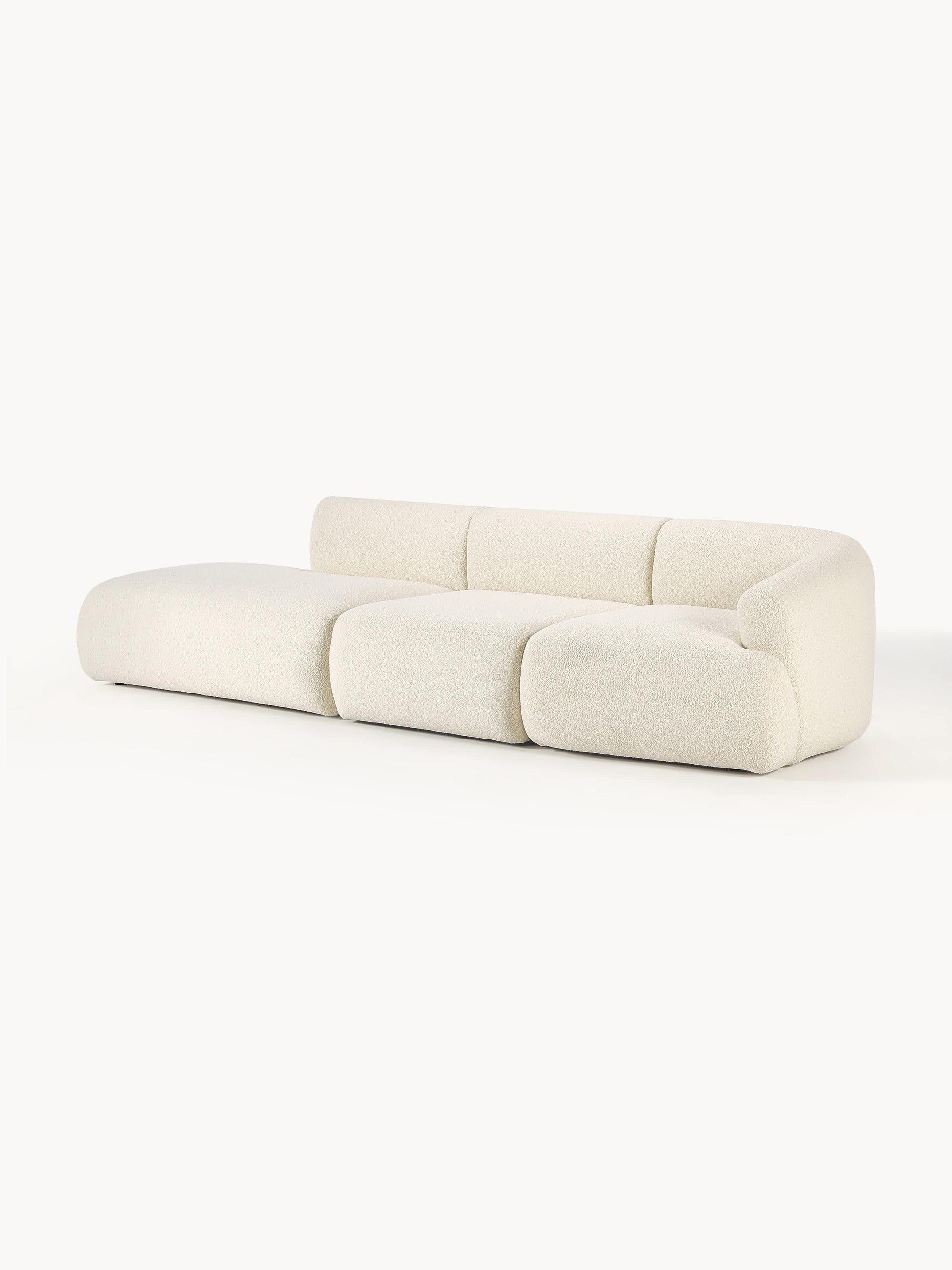 Warehamy Sofia Teddy Modular Ottoman (3-Seater)