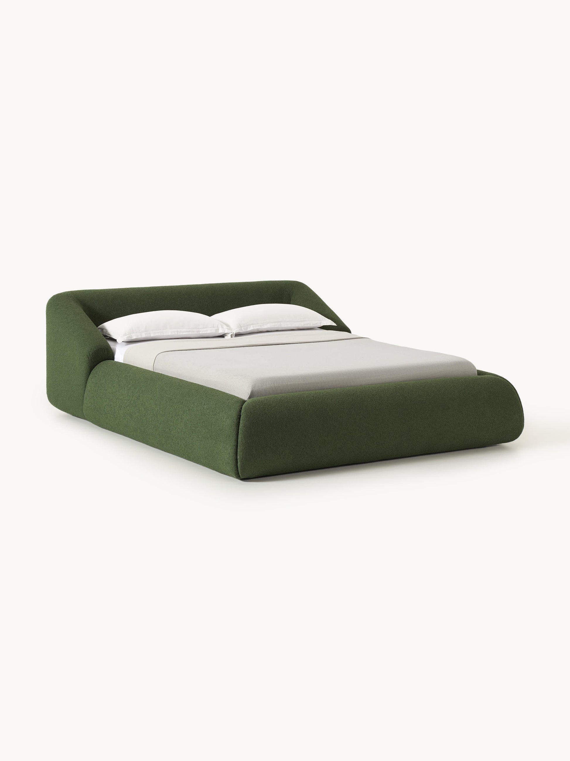 Warehamy Sofia Upholstered Bouclé Bed