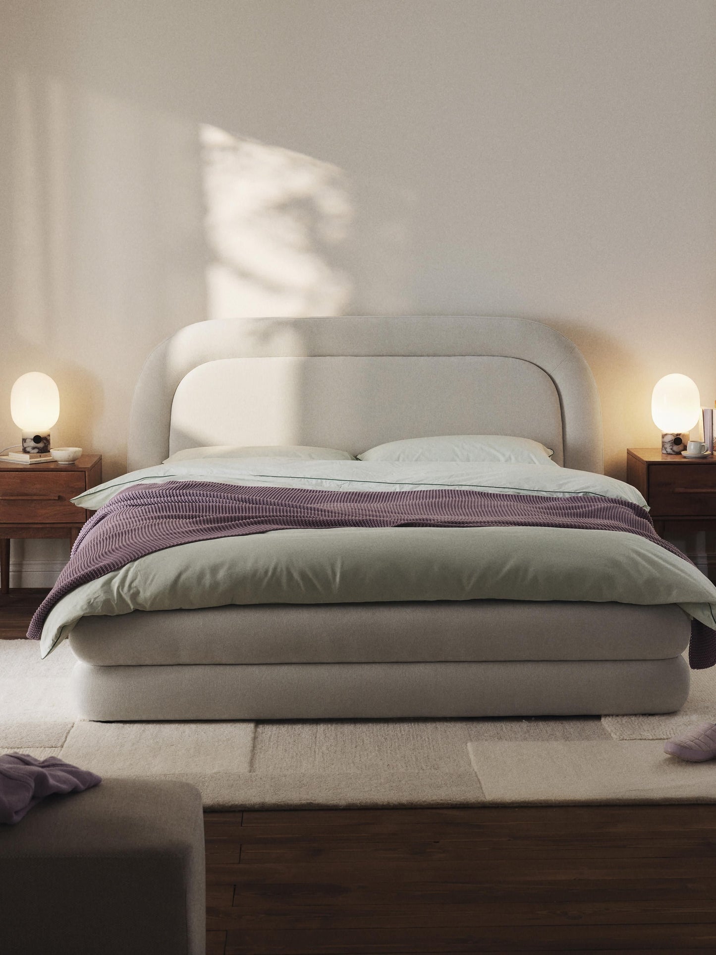Warehamy Solomon Bed Frame with Upholstery