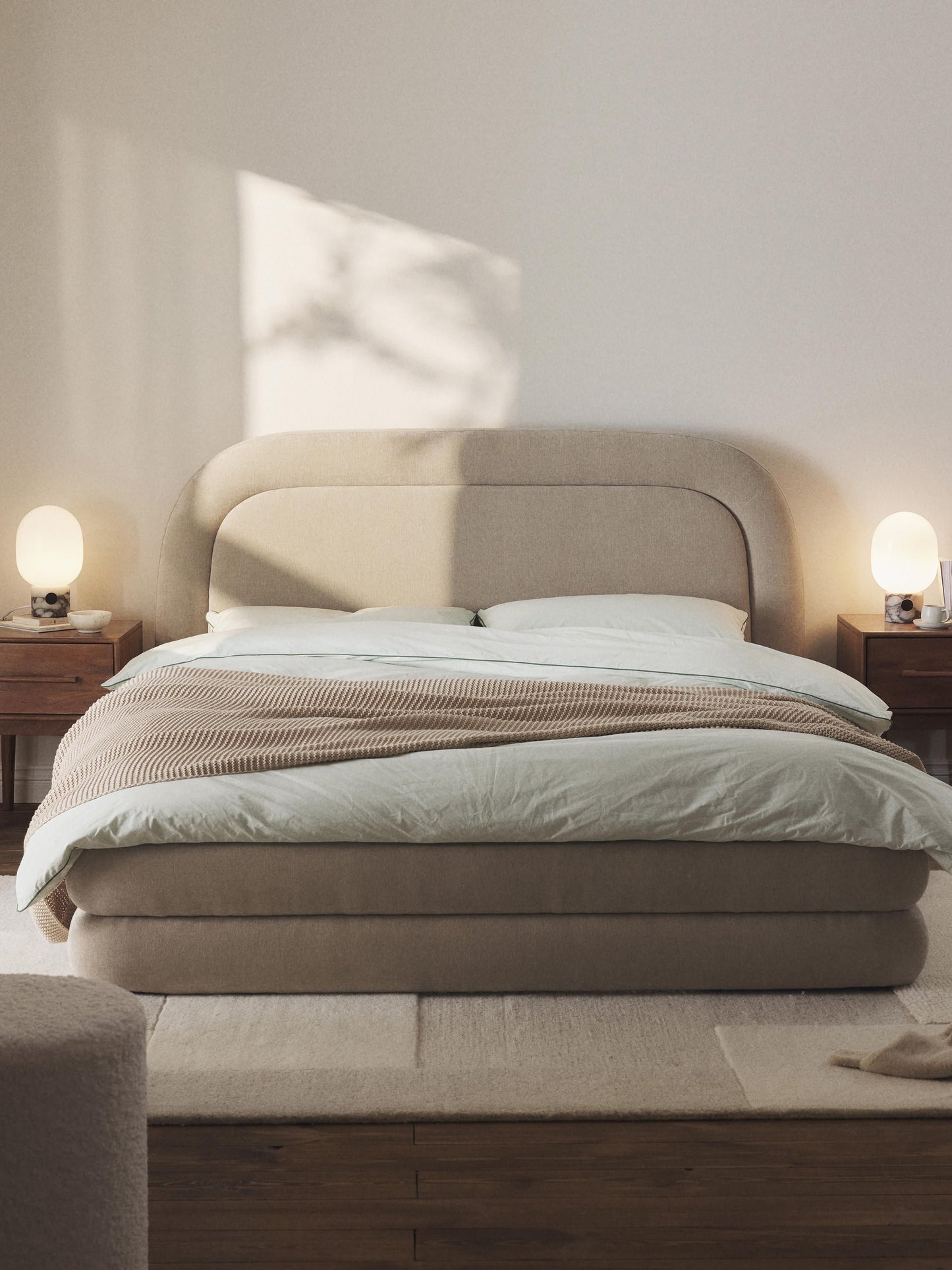 Warehamy Solomon Bed Frame with Upholstery
