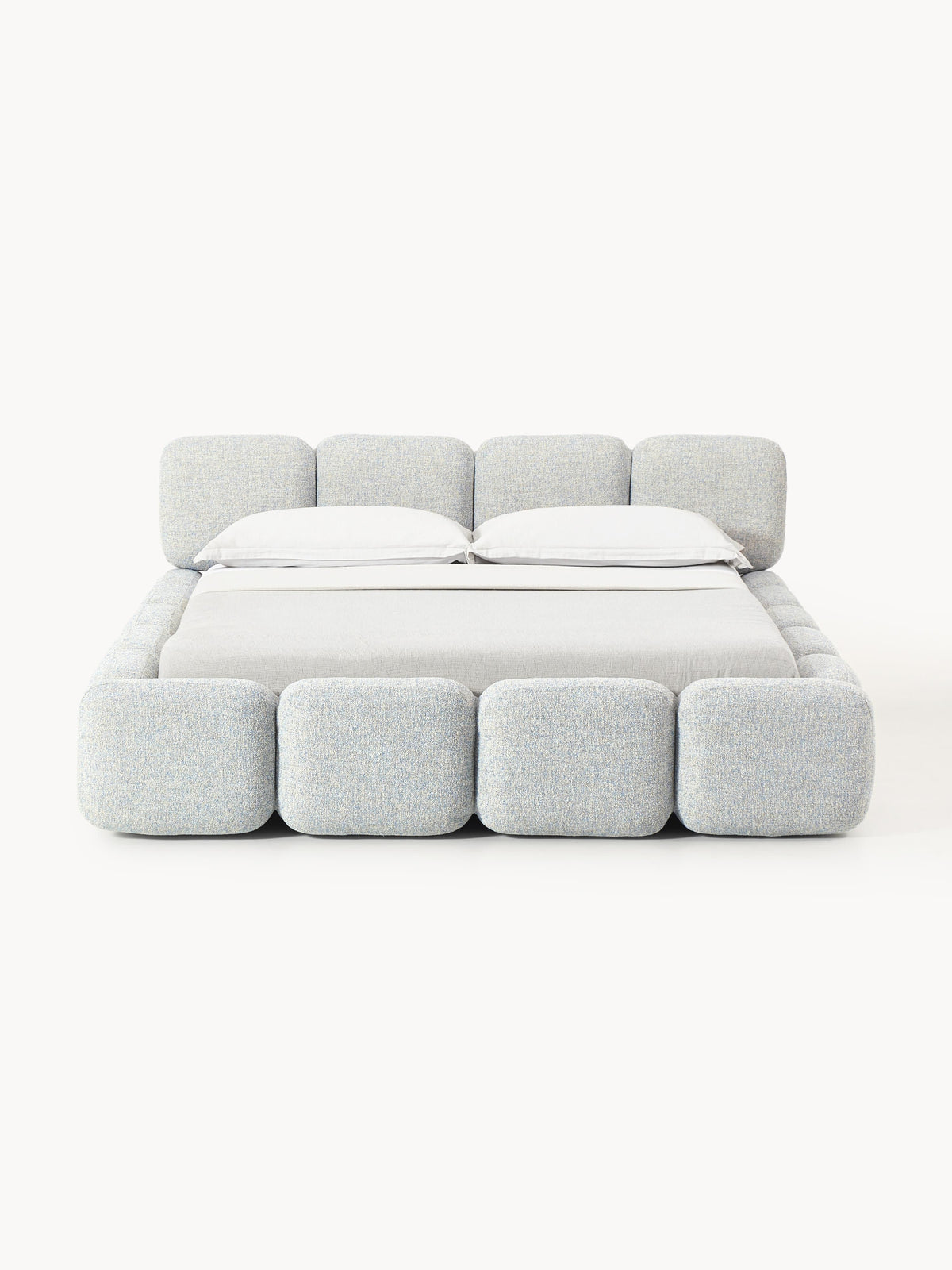 Warehamy Tayla Upholstered Bouclé Bed