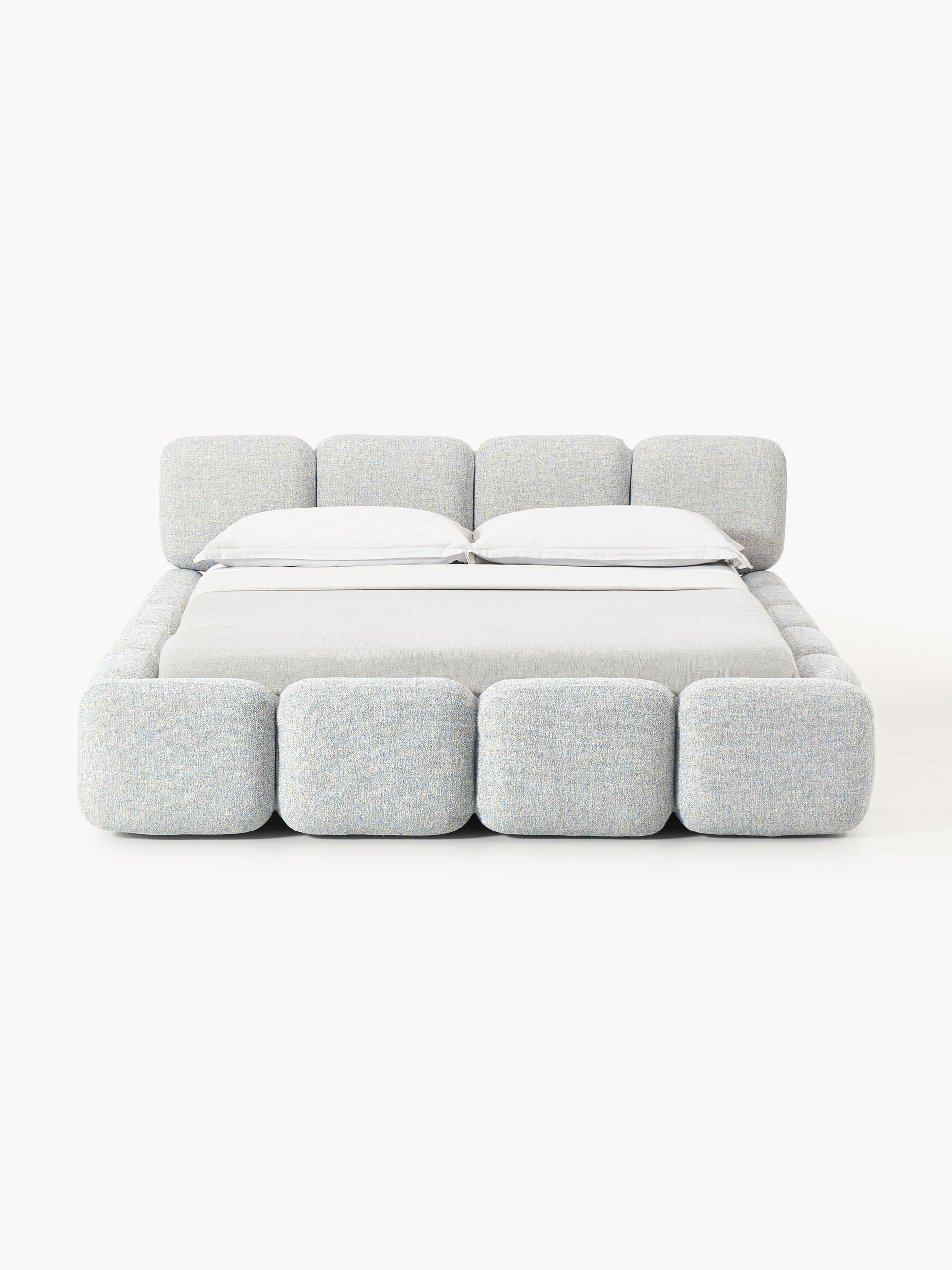 Warehamy Tayla Upholstered Bouclé Bed