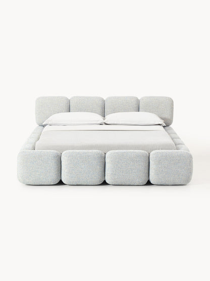 Warehamy Tayla Upholstered Bouclé Bed